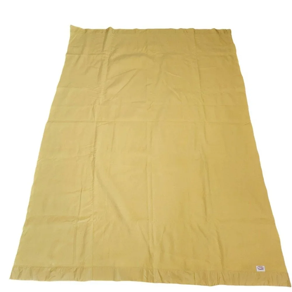 VTG 70s Chatham Esmond Sunrise Blanket Fiberwoven Nylon Satin Trim Binding 71x92